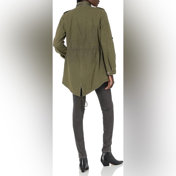 Levi's Women's Legacy Cotton Lightweight Fishtail Anorak Jacket New Army Green M - Picture 2 of 11